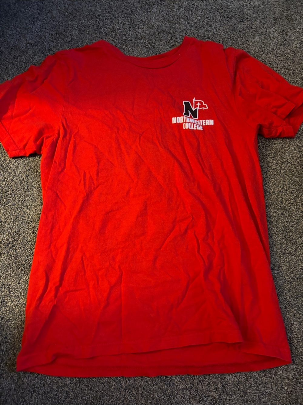 Red Men's Crewneck T-Shirt